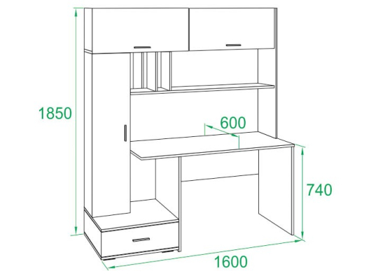 Компьютерный стол КСТ-17 - купить за 0.00 руб.