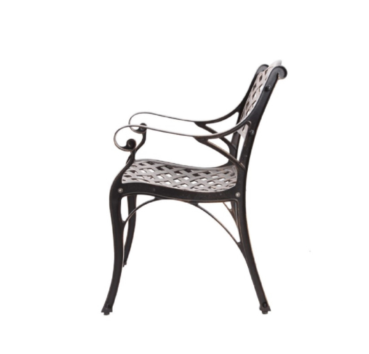 Кофейный комплект мебели из алюминия стол Феникс+2 кресла Лион - купить за 51600.00 руб.