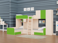 Новый раздел мебели для троих детей!