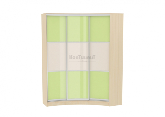 Радиусный шкаф-купе арт.15 пластик - купить за 78439.00 руб.