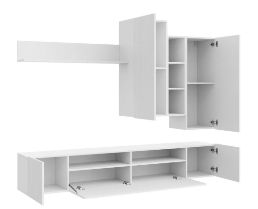 Гостиная Сканди Белый/Белый глянец - купить за 0.00 руб.