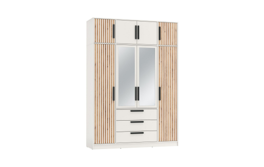 Шкаф 83.07 Вегас с анатресолью 83.10 Белый - купить за 31340.00 руб.