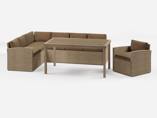 Обеденная группа Кингстон Макси Kingston Maxi + кресло Сантьяго - купить за 134100.00 руб.