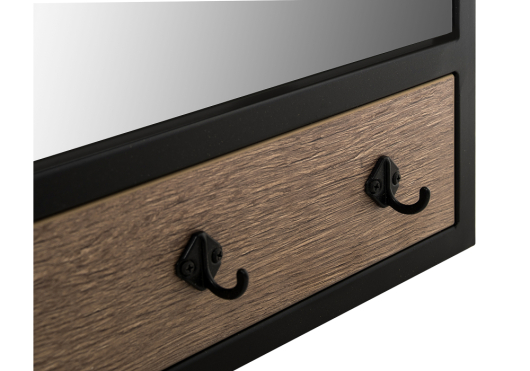 Настенная вешалка Персей дуб велингтон / черный матовый - купить за 6380.00 руб.