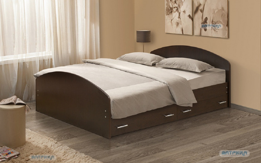 Кровать двуспальная с ящиками №2 - купить за 11125.00 руб.
