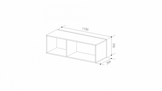 Полка для книг навесная ШиК-12 Уголок школьника 2 - купить за 0.00 руб.