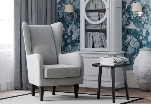 Кресло Шеффилд велюр Ультра Смог - купить за 20599.00 руб.