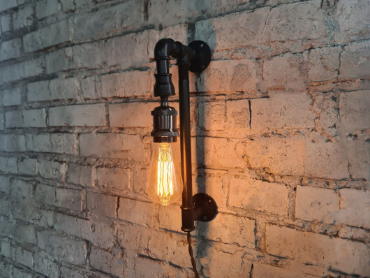 Бра настенный Лофт из труб - купить за 0.00 руб.