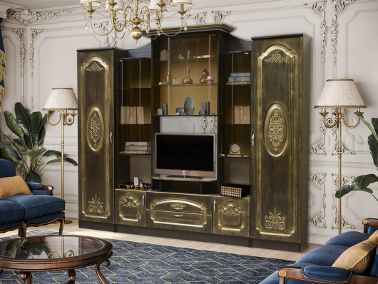 Стенка Апполон патина (комплектация 1) - купить за 72009.00 руб.