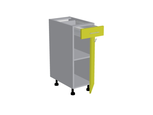 Стол однодверный с ящиком Н30 Д1+Мет1 Базис - купить за 7080.00 руб.