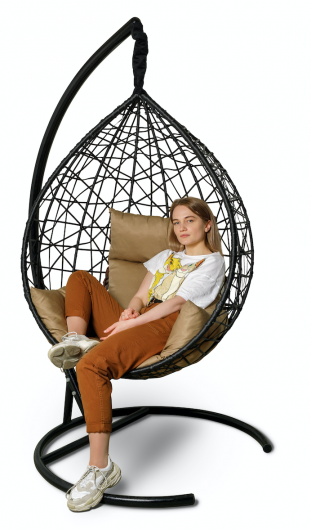 Подвесное кресло-кокон Alicante черное - купить за 10990.00 руб.