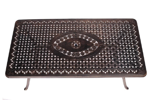 Мебель из литого алюминия стол Вулкан-2 + 6 кресел Миранда - купить за 117750.00 руб.