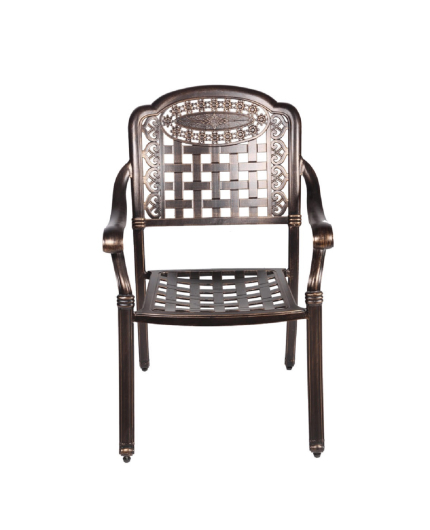 Обеденная группа из алюминия стол Сандаловое дерево+4 кресла Вулкан - купить за 118200.00 руб.