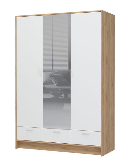 Шкаф Ирис 3-х створчатый с зеркалом ШК-03 - купить за 22949.00 руб.