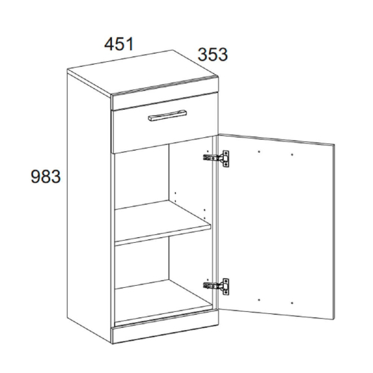 Тумба 1D1SH Оскар - купить за 6799.00 руб.