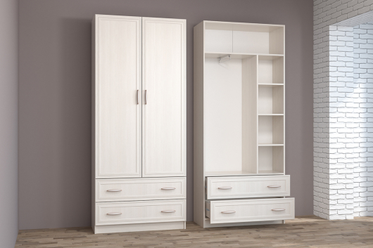 Шкаф 2-створчатый Иннэс 6 Рамка - купить за 16258.00 руб.