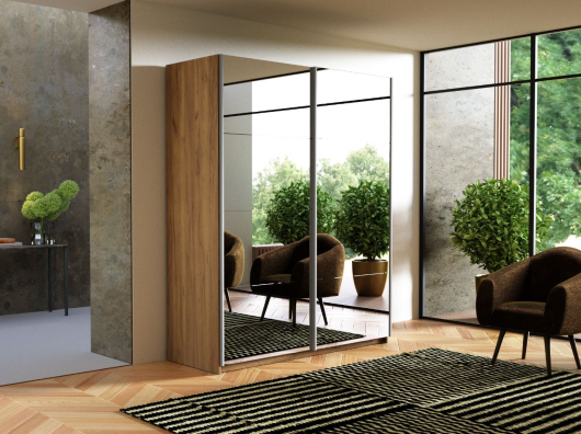 Шкаф-купе 2-х дверный Прайм зеркальный - купить за 44150.00 руб.