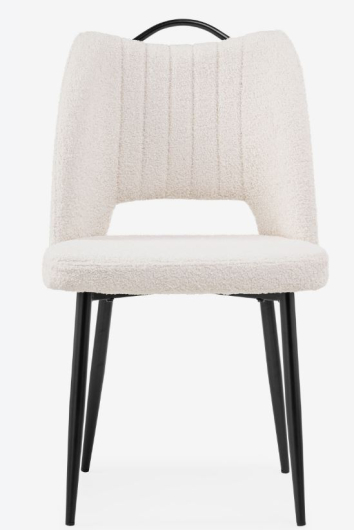 Стул на металлокаркасе Barton beige / black - купить за 6370.00 руб.