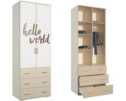 Шкаф 2-х дверный ШК-07 Морис - купить за 7818.0000 руб.