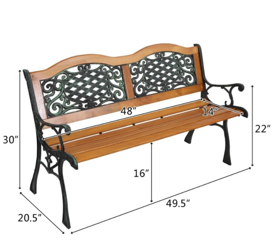 Чугунная скамья Лилия «LILIY» - купить за 12300.00 руб.