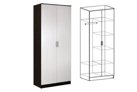 Шкаф 2х створчатый комбинированный Светлана - купить за 20678.00 руб.