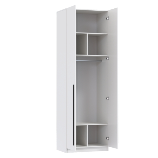 Шкаф 2-х дверный 67.14 Брандо ЛДСП/ЛДСП Белый - купить за 12577.00 руб.