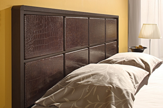 Кровать с кожаной спинкой Некст - купить за 11927.0000 руб.