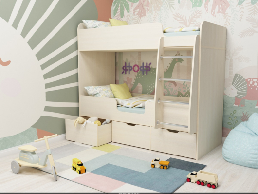 Кровать двухъярусная «Малыш Двойняшка» - купить за 0.00 руб.