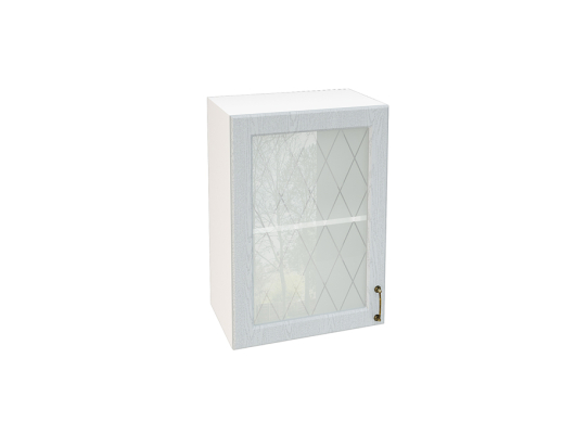 Шкаф 1-но дверный со стеклом №8 Ницца ШВС 500 - купить за 7710.00 руб.