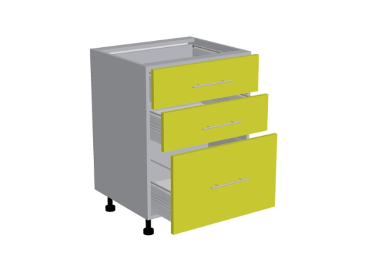 Стол с тремя ящиками Н60+Мет3 Базис - купить за 11389.00 руб.