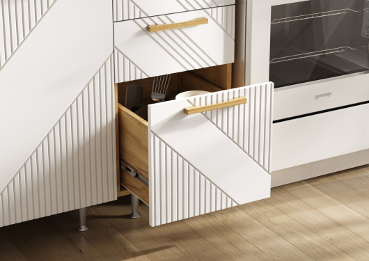 Кухня Ирис 2,0 м Дуб Крафт Золотой/Браш Вайт - купить за 34630.00 руб.