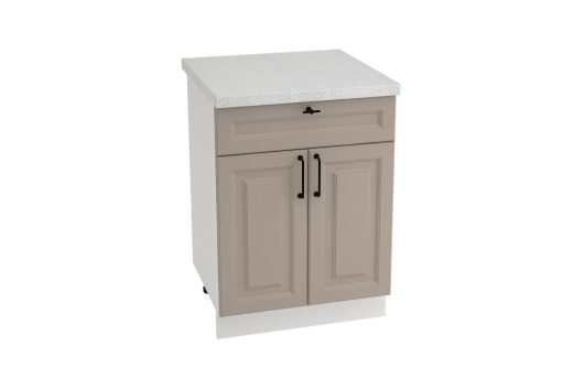 Стол 2-х дверный с ящиком №64 Ницца Royal ШН1Я 600 - купить за 14878.00 руб.