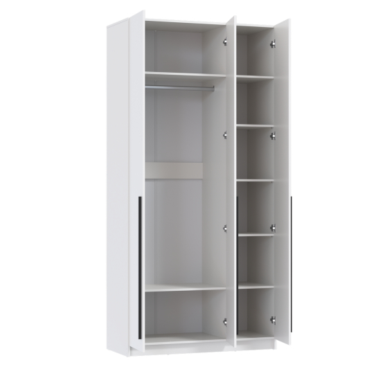 Шкаф 3-х дверный 67.08 Брандо ЛДСП/ЛДСП Белый - купить за 18423.00 руб.