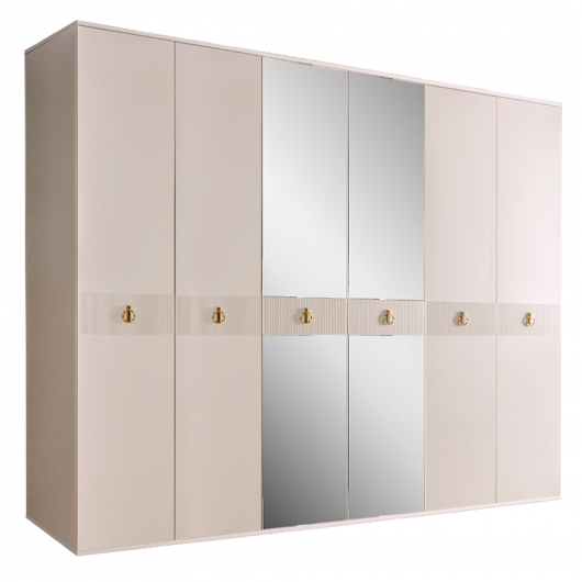 Шкаф 6-ти дверный с зеркалами Rimini Solo РМШ1/6 (s) - купить за 130890.00 руб.