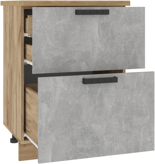 Шкаф нижний с 2 ящиками Модена ШН2ВЯ 600 - купить за 8234.00 руб.