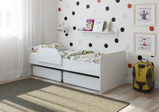 Детская кровать Легенда 27.1 белая - купить за 13590.00 руб.