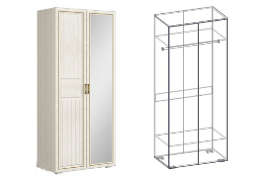 Шкаф 2х створчатый Виктория (440) - купить за 28675.00 руб.