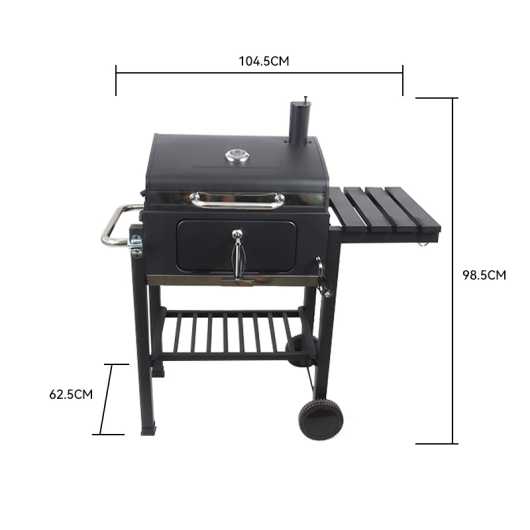 Прямоугольный угольный гриль барбекю Norway Rectangular Grill BBQ 4524S - купить за 17850.00 руб.