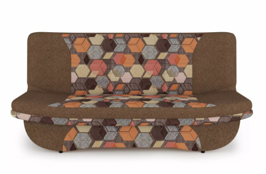 Диван Мальта Велюр Геометрия браун, Жаккард Савана хазел - купить за 38399.00 руб.