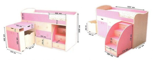 Кровать чердак Малыш+ - купить за 25720.00 руб.