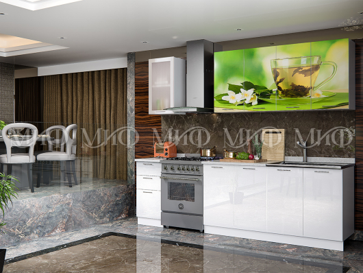 Кухня с фотопечатью Чай мята - купить за 31179.00 руб.