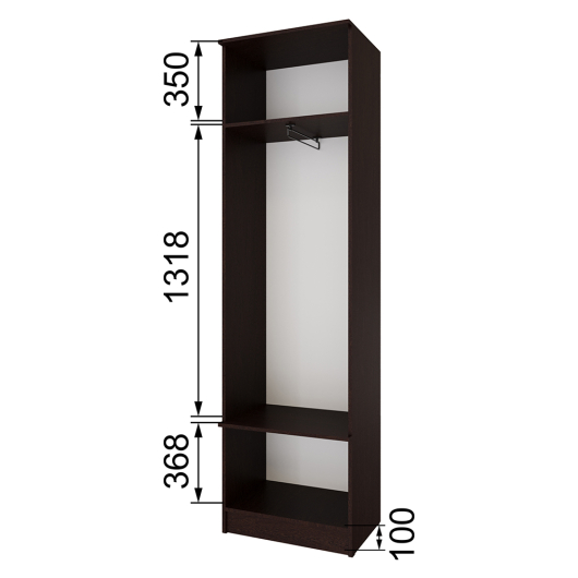 Шкаф Кано КПШ-1 Венге/Дуб Крафт золотой - купить за 11723.00 руб.