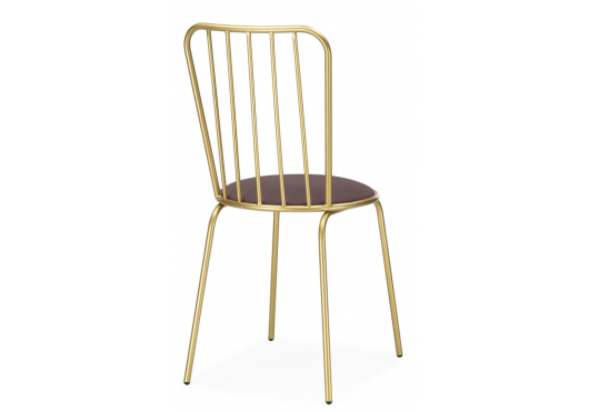 Стул на металлокаркасе Авалон какао велюр / золото - купить за 0.00 руб.