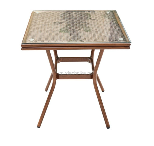 Стол квадратный из искусственного ротанга 70х70 БАМБУК арт.2012 - купить за 15750.00 руб.