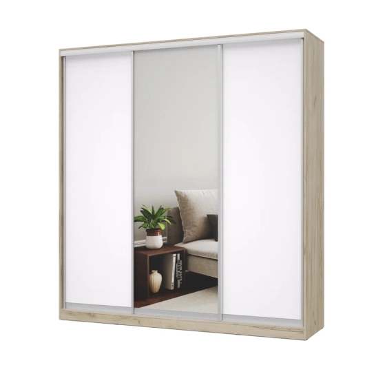 Шкаф-купе Роланд Р222 Серый дуб/Белый - купить за 34885.00 руб.