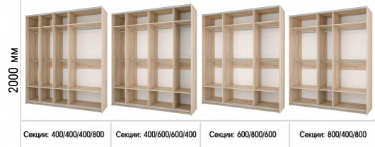 Шкаф-купе 2-х дверный Фортуна-8 - купить за 44458.00 руб.