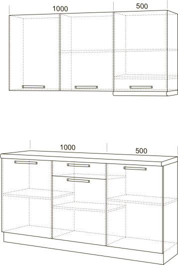 Кухня Симпл 1500 мм - купить за 0.00 руб.