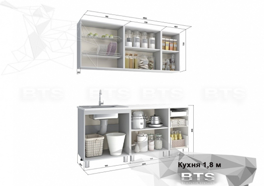 Кухня 1.8 м - купить за 32086.00 руб.