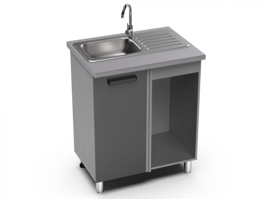 Шкаф нижний мойка угловой 900 Квадро УМ2 - купить за 5043.00 руб.