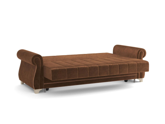 Диван Порто М велюр тенерифе шоколад/корица - купить за 59921.00 руб.